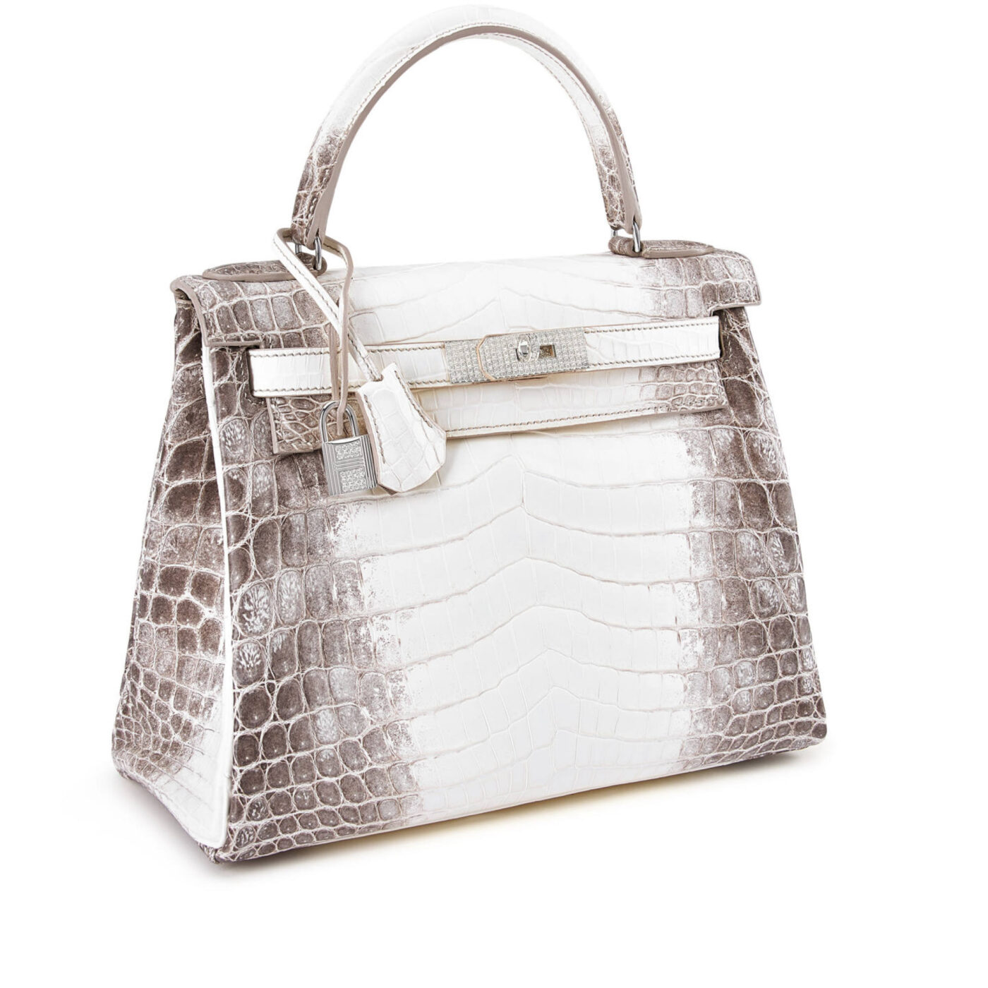 Hermès Himalaya crocodile Retourné Kelly 28