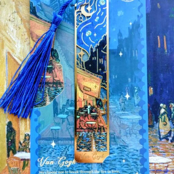 Закладка для книги, металева, Нічне кафе